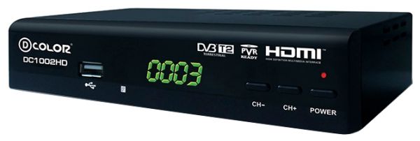 Ресивер DVB-T2 D-COLOR DC1002HD